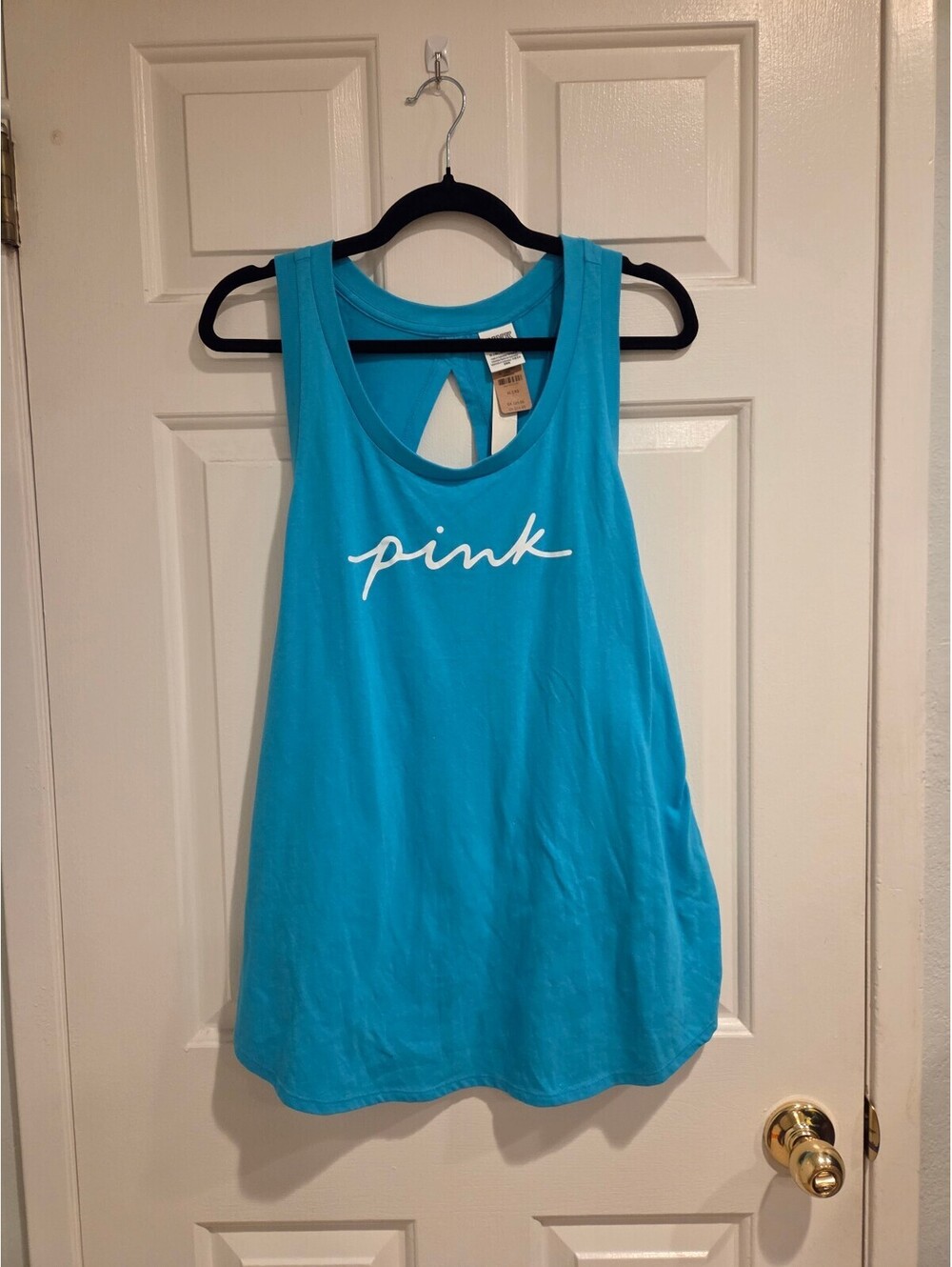 Victoria's Secret PINK Women's Sporty Keyhole Tank Blue XL